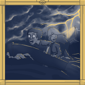 Flucht von Awning Island